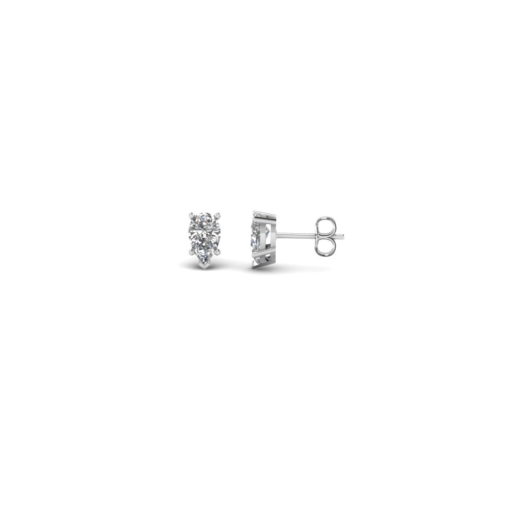 0.25 Ct. Pear Diamond Stud Earring
